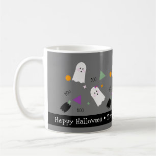 Caneca De Café Fantasmas de Halloween Fofos Mistura de Confetes C