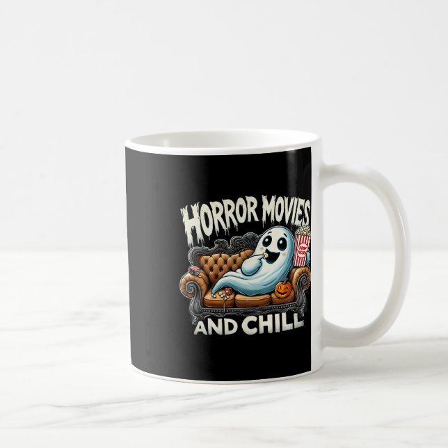 Caneca De Café Fantasmas do Fantasma do Halloween e Chill Mov (Direita)