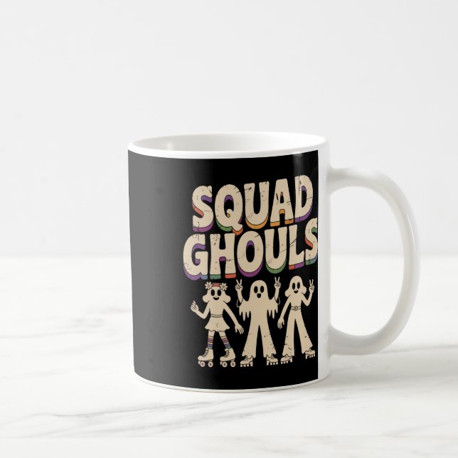 Caneca De Café Fantasmas em Quadrado Correspondendo Dia de as Bru (Direita)