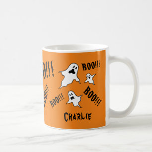 Caneca De Café Fantasmas personalizados do Dia das Bruxas Ghost C