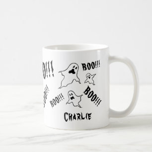 Caneca De Café Fantasmas personalizados do Dia das Bruxas Ghost C