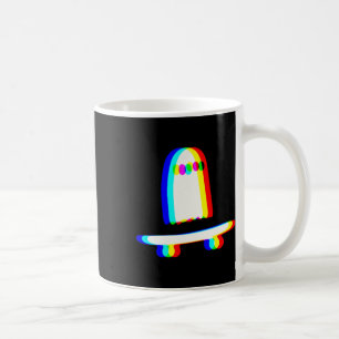 Caneca De Café Fantasmas Skateboard Preguiçoso Fantasia de Hallow