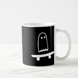 Caneca De Café Fantasmas Skateboard Preguiçoso Fantasia de Hallow
