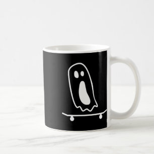 Caneca De Café Fantasmas Skateboard Preguiçoso Roupa de Halloween