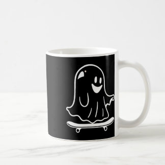 Caneca De Café Fantasmas Skateboard Preguiçoso Roupa de Halloween