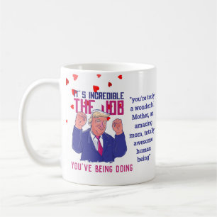 Caneca De Café Fantástico MOM Funny TRUMP Cita Mães Personaliza