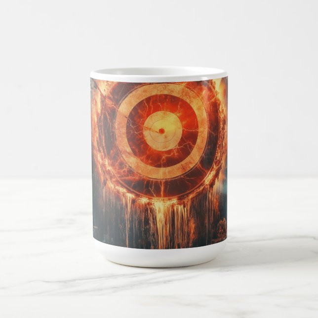 Caneca De Café Fantasy Bullseye - Símbolo de Arte Digital (Centro)