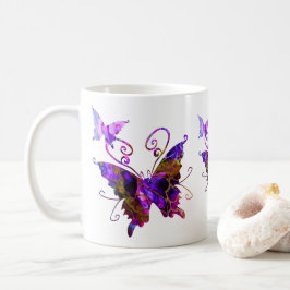 Caneca De Café Fantasy Butflies