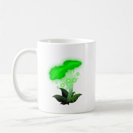 Caneca De Café Fantasy Chanterelle Glossudo Cogumelo Verde