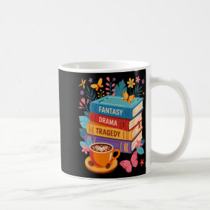 Caneca De Café Fantasy Drama Tragedy Livros Sutis Anti-Trump