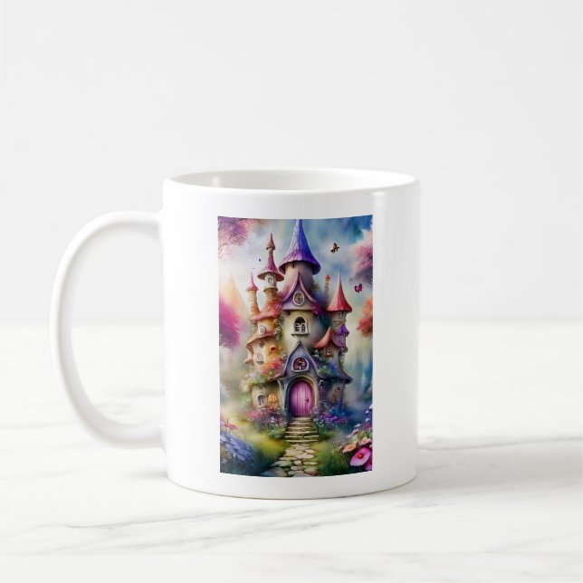 Caneca De Café Fantasy Mushroom House Mug (Esquerda)
