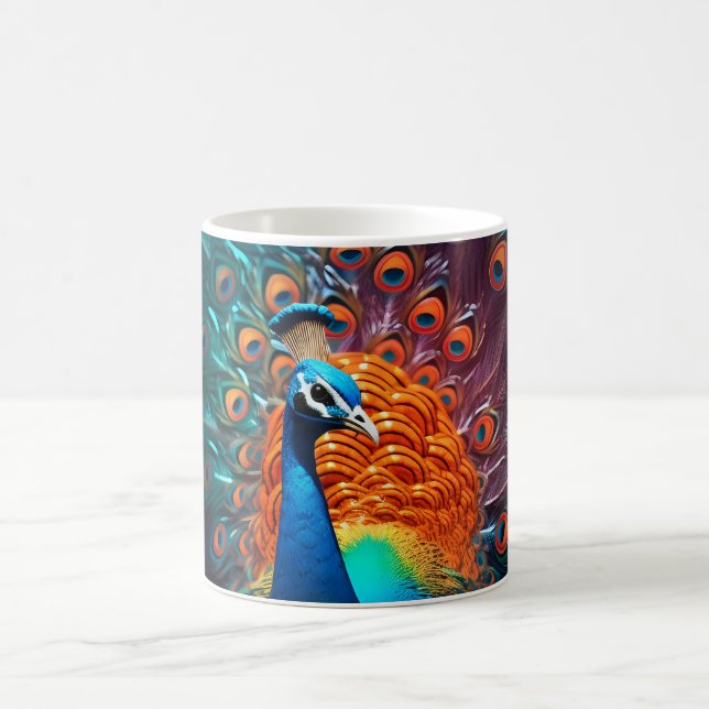 Caneca De Café Fantasy Orange Peacock (Centro)