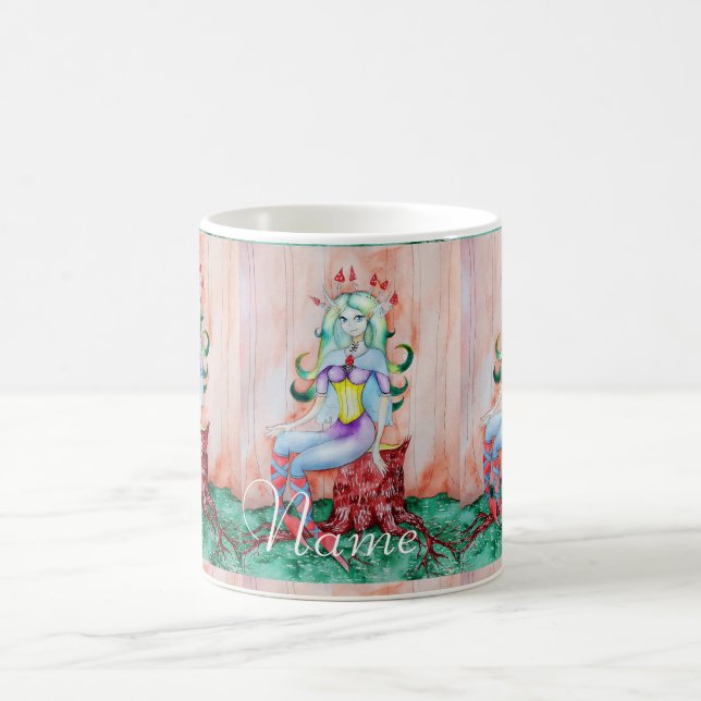 Caneca De Café Fantasy Pixie Fairy Thunder_Cove (Centro)
