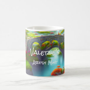 Caneca De Café Fantasy River Gardens