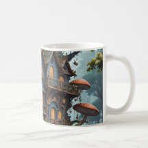 Fantasy Treehouse conjunto de Coffee Mug.
