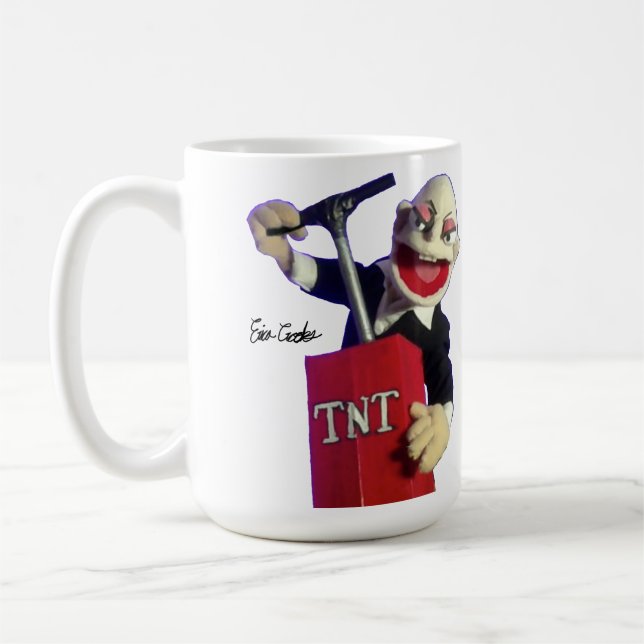 Caneca De Café fantoche punk com êmbolo de TNT (Esquerda)