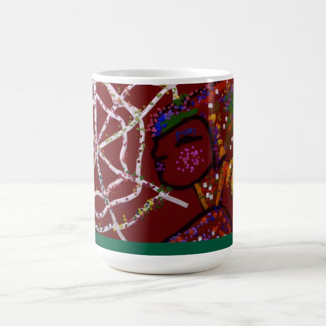 Caneca De Café Faraó Aranha Feminina (Centro)