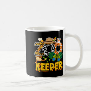 Caneca De Café Farda de Zookeeper Arte Safari de Animais Savana Z