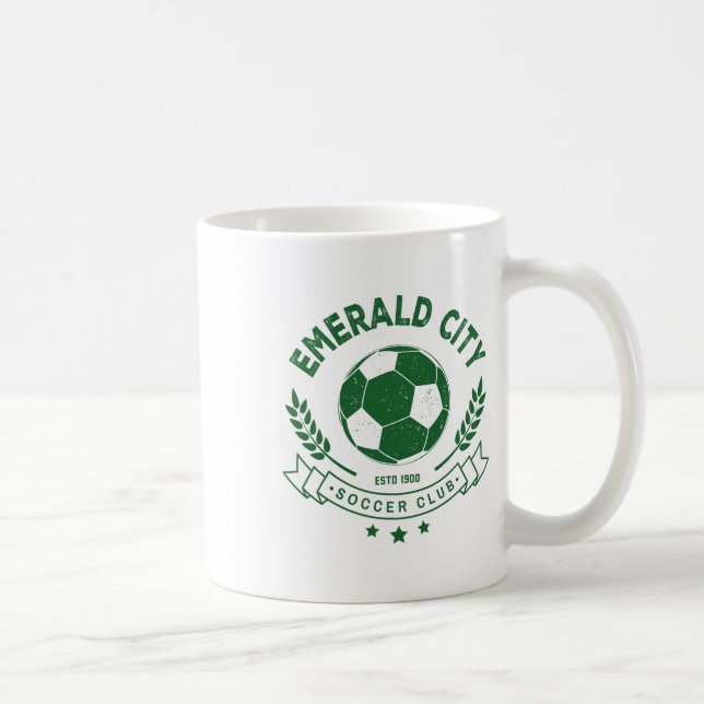 Caneca De Café Fardo de Futebol do Wizard Of Oz Emerald City  (Direita)