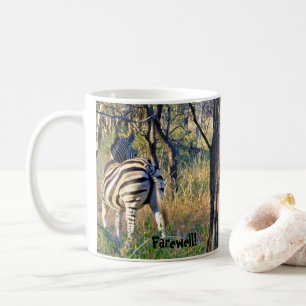 Caneca De Café Farewell África do Sul Zebra Mug