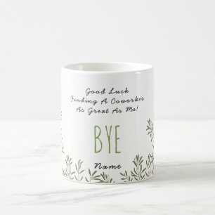 Caneca De Café Farewell Colega -Nenhum Colega de Trabalho Excelen