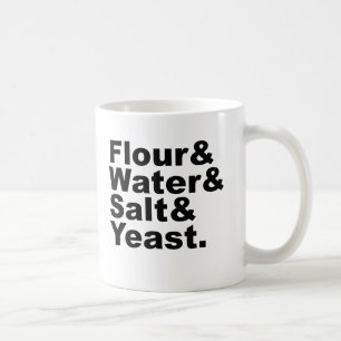Caneca De Café Farinha & Água & Sal & Fermento Ingredientes par