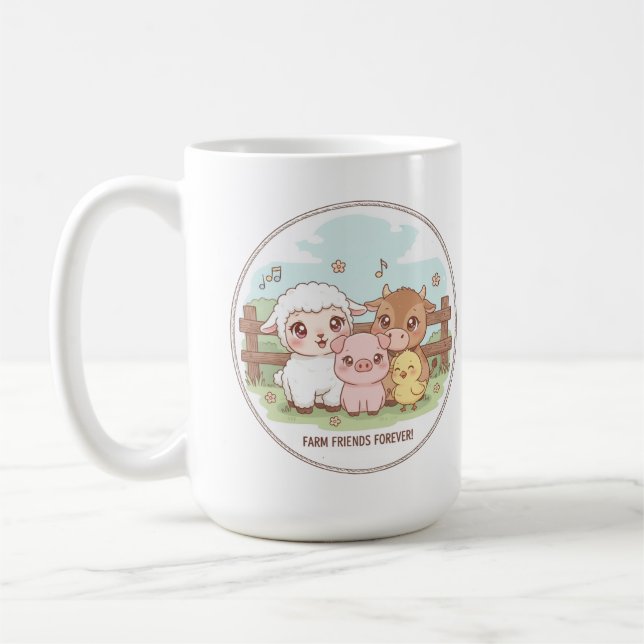 Caneca De Café Farm friends forever - cute & cozy (Esquerda)