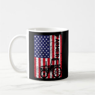 Caneca De Café Farmação de Fazendas de Bandeiras Americanas
