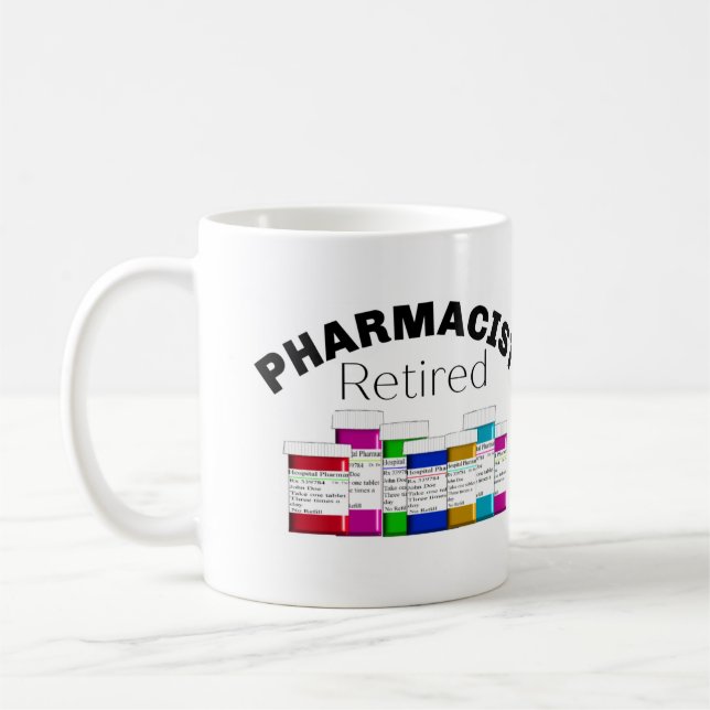 Caneca De Café Farmacêutico aposentado (Esquerda)