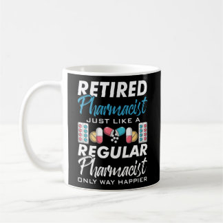 Caneca De Café Farmacêutico Aposentado Tal Como Uma Farmácia Norm