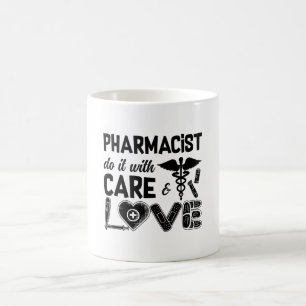Caneca De Café Farmacêutico Farmacêutico Faça Com Cuidados Farmac