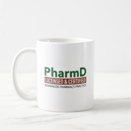 Caneca De Café Farmacêutico Licenciado e Certificado