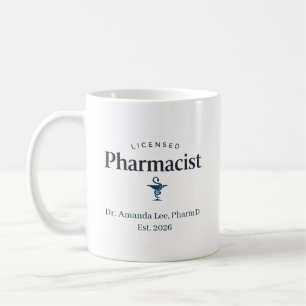 Caneca De Café Farmacêutico Licenciado Personalizado