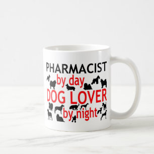 Caneca De Café Farmacêutico por Day Dog Lover by Night