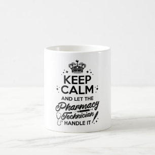 Caneca De Café Farmácia Mantenha A Calma E Deixe O Técnico De Far