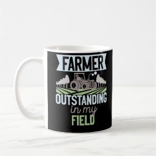 Caneca De Café Farmer Em Meu Campo Trator Life
