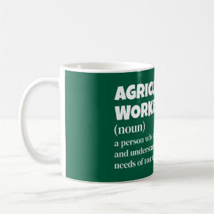 Caneca De Café Farmhand Funny Definition Mug - Humor agrícola
