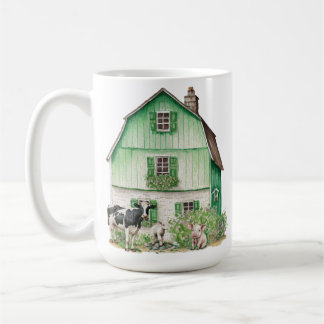Caneca De Café Farmhouse Irlandês | Barn Verde