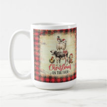 Farmhouse Natal Holiday Mug, Galinhas