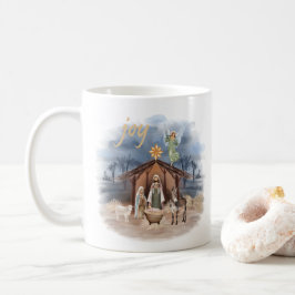 Caneca De Café Farmhouse Russo Joia Natal Natividade