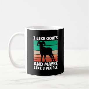 Caneca De Café Farming Goat Lover, I Like Goats and Maybe 3 Peopl