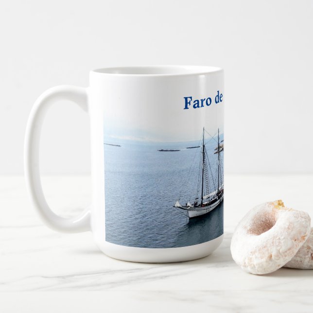 Caneca De Café Faro de Punta Cabalo (Com Donut)