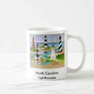 Caneca De Café Faróis de North Carolina