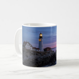 Caneca De Café Faróis   Farol de Cabo Elizabeth Maine