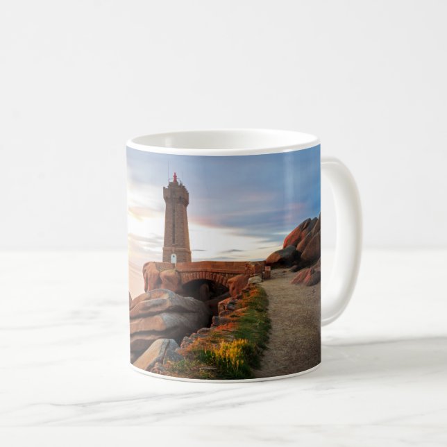 Caneca De Café Faróis | Farol médio de Ruz (Frente Esquerda)