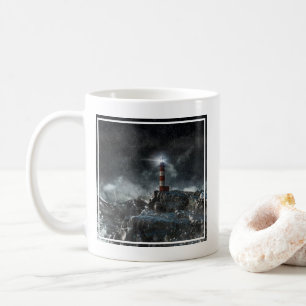 Caneca De Café Faróis Farol na tempestade