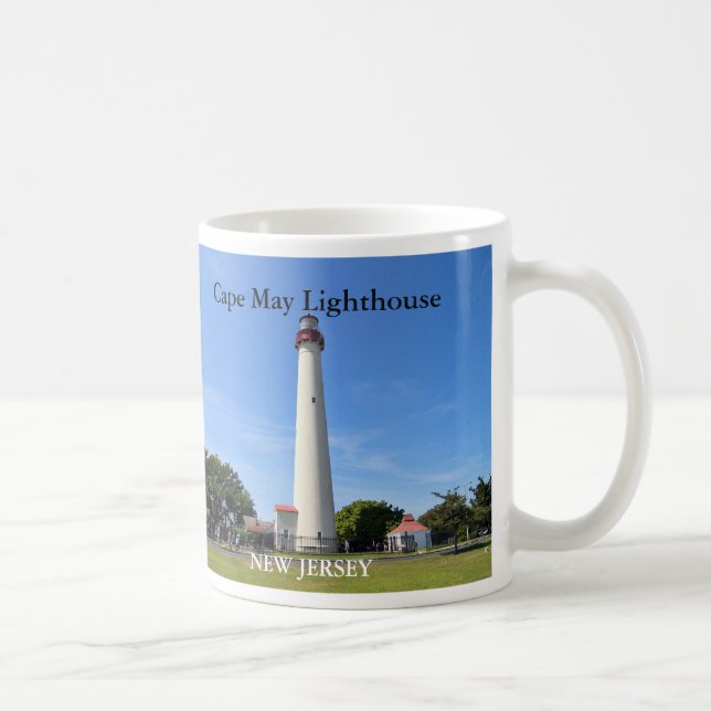 Caneca De Café Farol Cape May, New Jersey Mug (Direita)