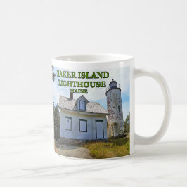 Caneca De Café Farol da Ilha Baker, Maine Mug