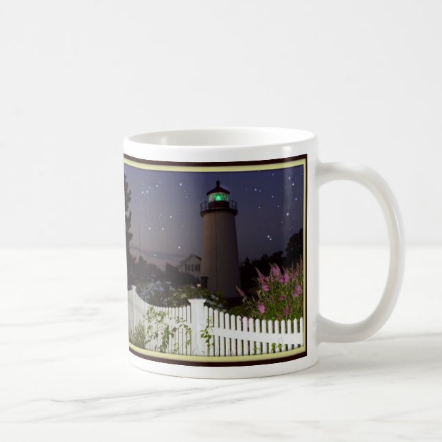Caneca De Café Farol da ilha da ameixa (Direita)