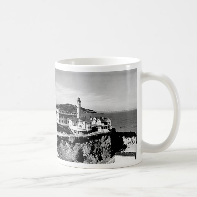Caneca De Café Farol da ilha de Alcatraz (Direita)